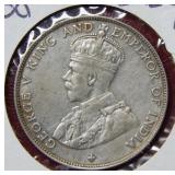 1920 Straits Settlement Half