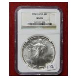 1986 Silver Eagle 1oz NGC MS70 - First Year