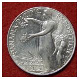 1915 S US Panama Pacific Silver Comm Half