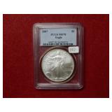 2007 Silver Eagle 1oz PCGS MS70