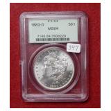 1883 O Morgan Silver Dollar PCGS MS64