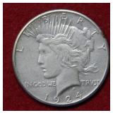 1924 S Peace Silver Dollar Coin