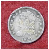 1830 Bust Silver Half Dime