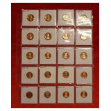 (20) Proof Lincoln Cents Back to 1957