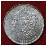 1878 Morgan Silver Dollar 7/8 Tail Feathers