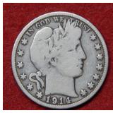 1914 Barber Silver Half
