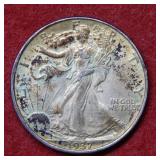 1937 Walking Liberty Silver Half