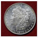 1878 Morgan Silver Dollar with 8 Tail Feathers