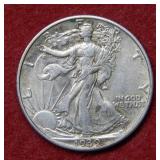 1939 Walking Liberty Silver Half Dollar