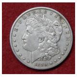 1890 CC Morgan Silver Dollar