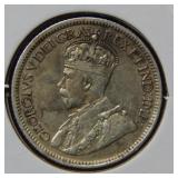 1917 Canada Silver Ten Cent Coin