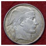 1950 Begium 50 Franc Silver Coin