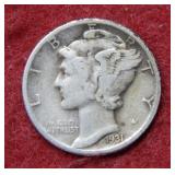 1931 Mercury Silver Dime