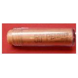 1957 D Bullet Roll of Lincoln Wheat Cents