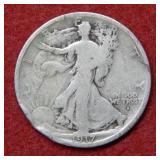 1917 S Walking Liberty Silver Half Dollar Coin