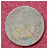 1867 Indian Head Cent - grainy