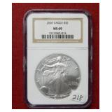 2007 Silver Eagle 1oz NGC MS69
