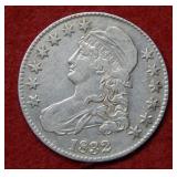 1832 Bust Silver Half Dollar Coin