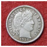 1916 Barber Silver Dime