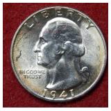 1941 Washington Silver Quarter