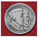 1924 Huguenot Silver Commemorative Half