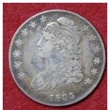 1835 Bust Silver Half Dollar Coin