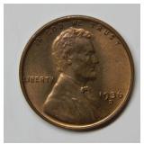 1936 D Lincoln Wheat Cent