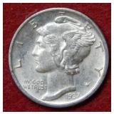 1937 D Mercury Silver Dime