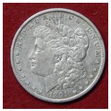 1891 CC Morgan Silver Dollar Coin