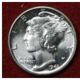 1943 S Mercury Silver Dime