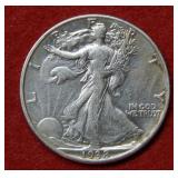 1938 D Walking Liberty Silver Half Dollar Coin