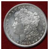 1881 S Morgan Silver Dollar Coin