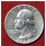 1938 Washington Silver Quarter