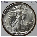 1941 D Walking Liberty Silver Half Dollar Coin