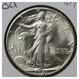 1941 Walking Liberty Silver Half Dollar Coin