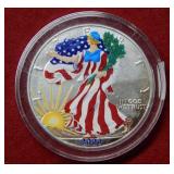 2000 Colorized Silver Eagle