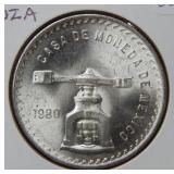 1980 Mexico Silver Onza ***