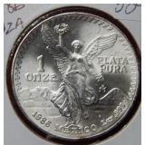 1986 Mexico Silver Onza