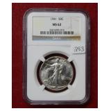 1941 Walking Liberty Silver Half NGC MS62