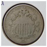 1867 Shield Nickel