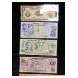 (4) Peso & Philippines Notes