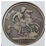 1822 Great Britain Silver Crown