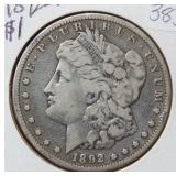 1892 S Morgan Silver Dollar Coin