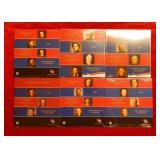 (6) P&D Presidential UNC Dollar Sets - Sealed
