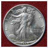 1935 Walking Liberty Silver Half Dollar Coin