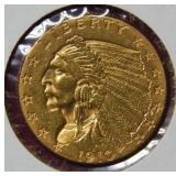 1910 Gold $2.50 Indian Coin