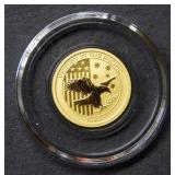 2017 Australia 1/10oz .999 Gold -1945 Victory Coin