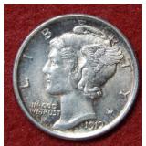 1919 Mercury Silver Dime