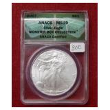 2007 Silver Eagle 1oz ANACS MS69 - Monster Box