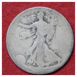 1921 S Walking Liberty Silver Half